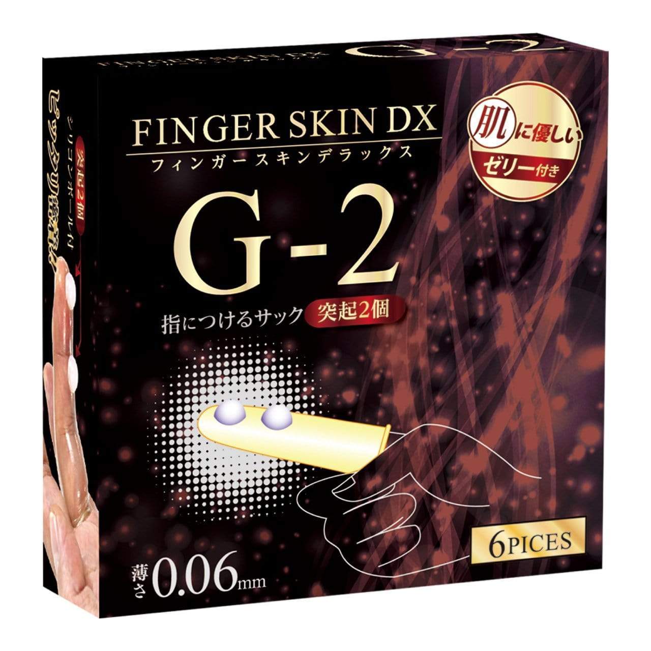 Kiss Me Love - Finger Skin DX G2 Finger Sleeves 6 Pieces (Clear) -  Novelties (Non Vibration)  Durio.sg