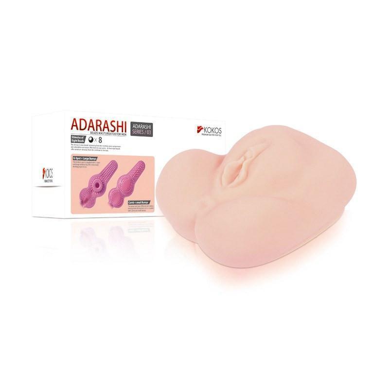 Kokos - Adarashi 3 Double Layer Meiki (Beige) -  Masturbator Vagina (Non Vibration)  Durio.sg