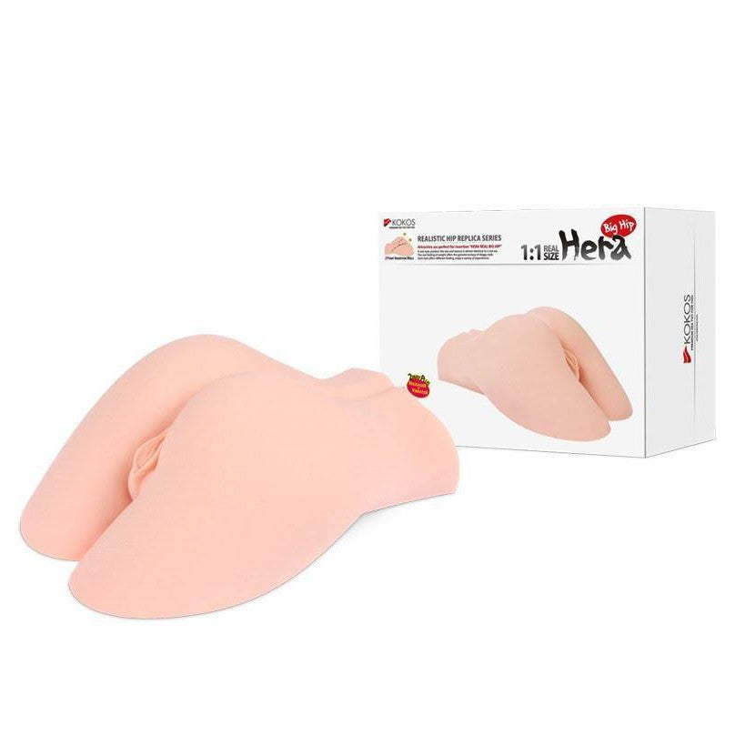 Kokos - Hera Big Hip with Vibration Meiki (Beige) -  Masturbator Vagina (Vibration) Non Rechargeable  Durio.sg
