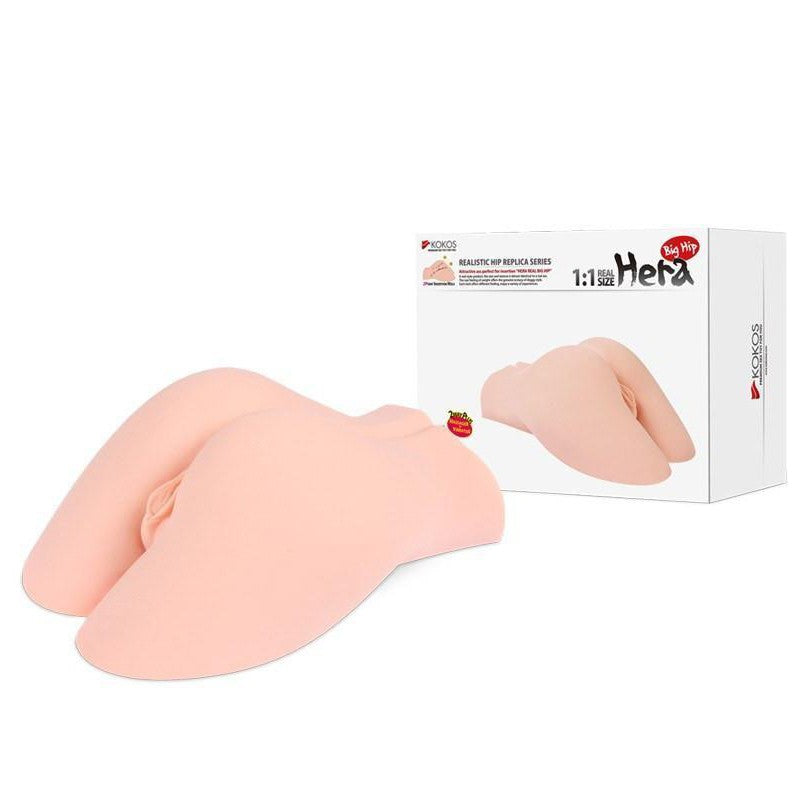 Kokos - Hera Big Hip with Vibration Meiki (Beige) -  Masturbator Vagina (Vibration) Non Rechargeable  Durio.sg