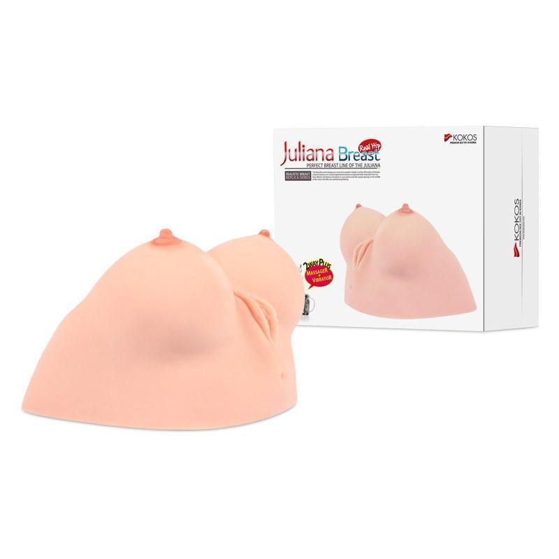 Kokos - Juliana Breast with Vibration Meiki (Beige) -  Masturbator Breast (Non Vibration)  Durio.sg
