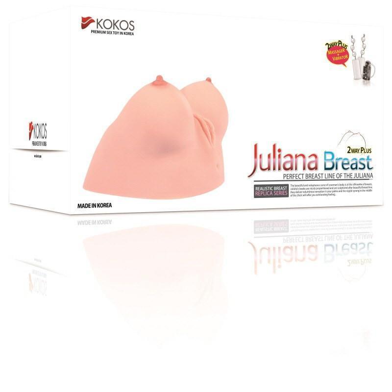 Kokos - Juliana Breast with Vibration Meiki (Beige) -  Masturbator Breast (Non Vibration)  Durio.sg