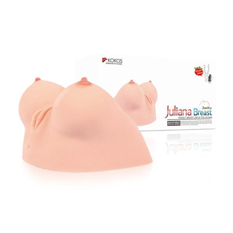 Kokos - Juliana Breast with Vibration Meiki (Beige) -  Masturbator Breast (Non Vibration)  Durio.sg