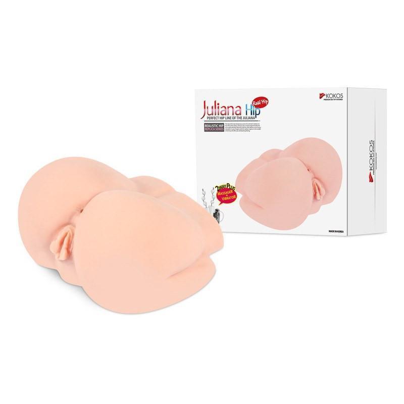 Kokos - Juliana with Vibration Meiki (Beige) -  Masturbator Vagina (Vibration) Non Rechargeable  Durio.sg