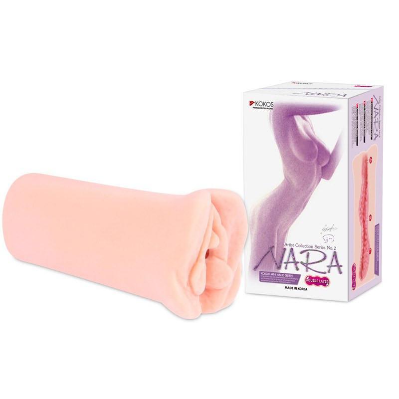 Kokos - Nara Double Layer Meiki (Beige) -  Masturbator Vagina (Non Vibration)  Durio.sg