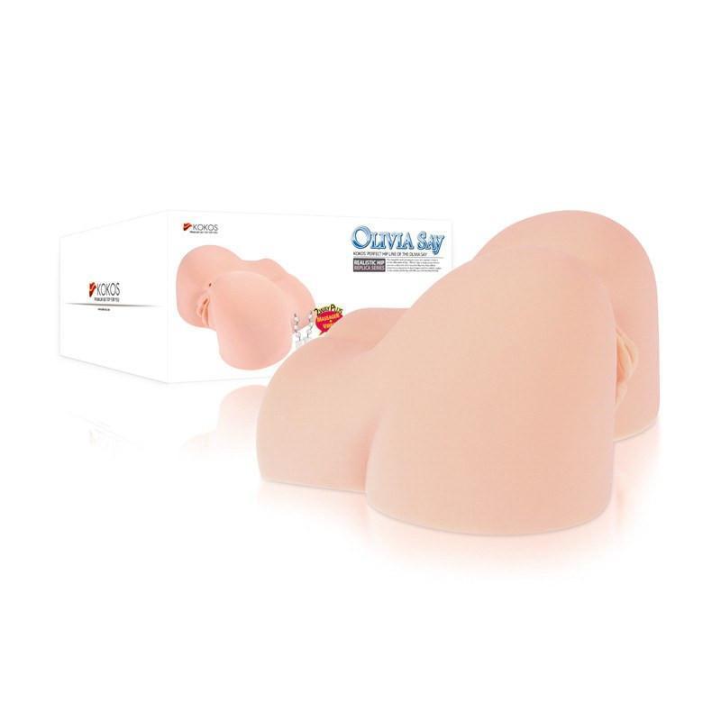 Kokos - Olivia with Vibration Meiki (Beige) -  Masturbator Vagina (Vibration) Non Rechargeable  Durio.sg