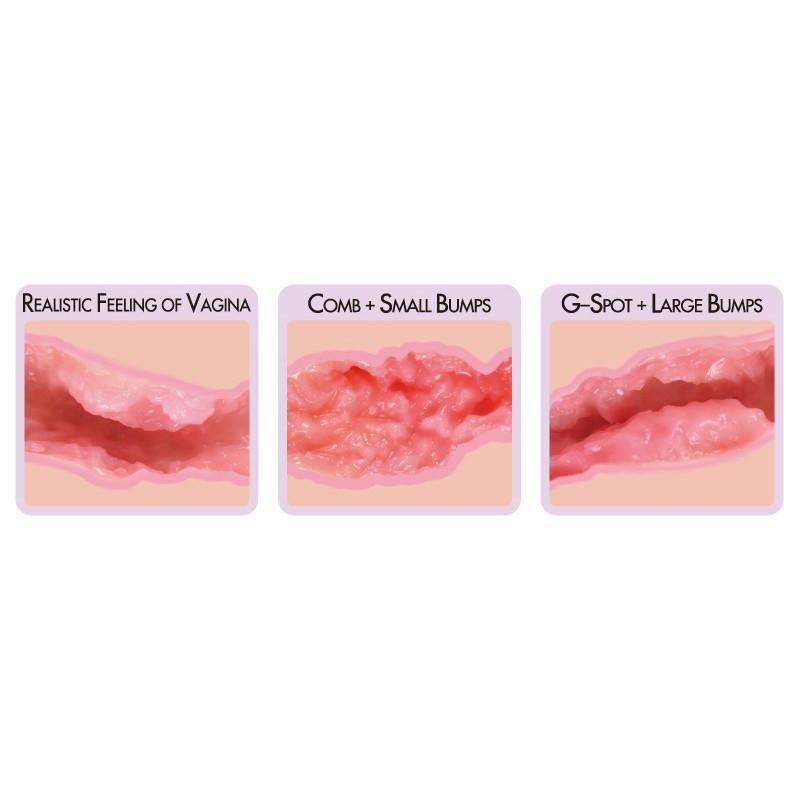 Kokos - Sanda Double Layer Meiki (Beige) -  Masturbator Vagina (Non Vibration)  Durio.sg