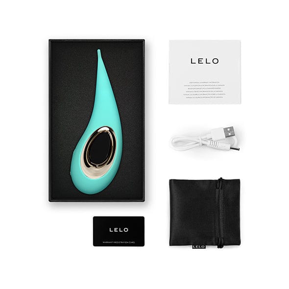 LELO - Dot External Clitoral Vibrator Pinpoint (Aqua) -  Clit Massager (Vibration) Rechargeable  Durio.sg
