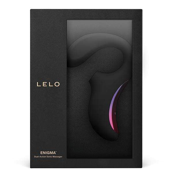 LELO - Enigma Dual Stimulation Sonic Clitoral Air Stimulator Massager (Black) -  G Spot Dildo (Vibration) Rechargeable  Durio.sg