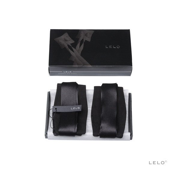 LELO - Etherea Silk Cuffs (Black) -  Hand/Leg Cuffs  Durio.sg