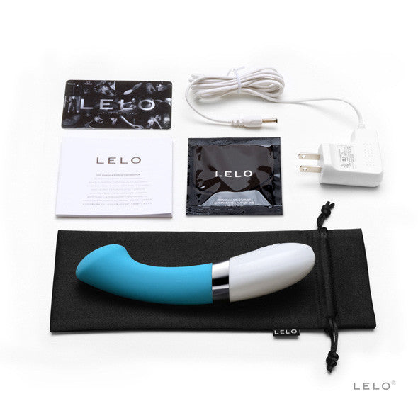 LELO - Gigi 2 G-Spot Vibrator (Turquoise Blue) -  G Spot Dildo (Vibration) Rechargeable  Durio.sg