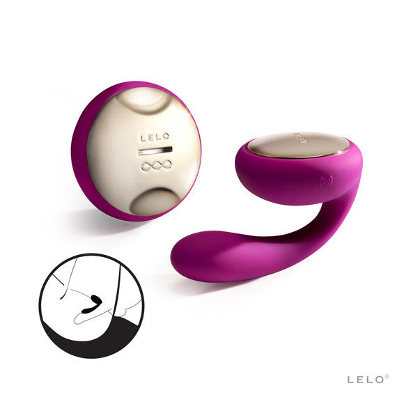 LELO - Ida Couple's Vibrator (Deep Rose) -  Couple's Massager (Vibration) Rechargeable  Durio.sg