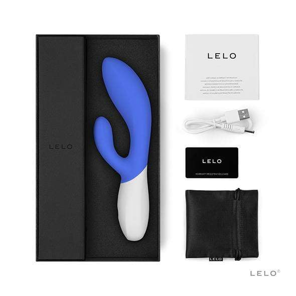 LELO - Ina Wave 2 Rabbit Vibrator (California Sky) -  Rabbit Dildo (Vibration) Rechargeable  Durio.sg