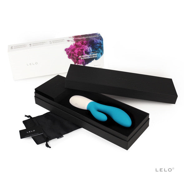LELO - Ina Wave Rabbit Vibrator (Ocean Blue) -  G Spot Dildo (Vibration) Rechargeable  Durio.sg