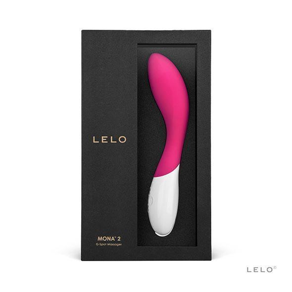 LELO - Mona 2 G Spot Vibrator (Cerise) -  G Spot Dildo (Vibration) Rechargeable  Durio.sg