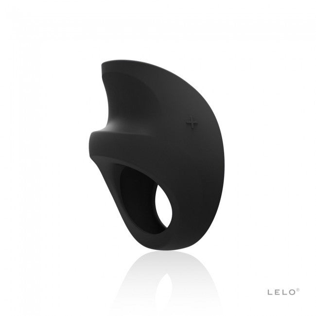 LELO - Pino Vibrating Cock Ring (Black) -  Silicone Cock Ring (Vibration) Rechargeable  Durio.sg