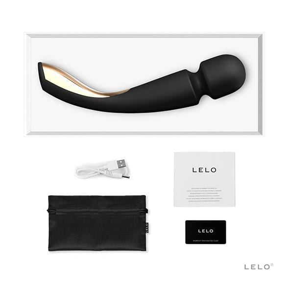 LELO - Smart Wand Massager 2 Medium (Black) -  Wand Massagers (Vibration) Rechargeable  Durio.sg