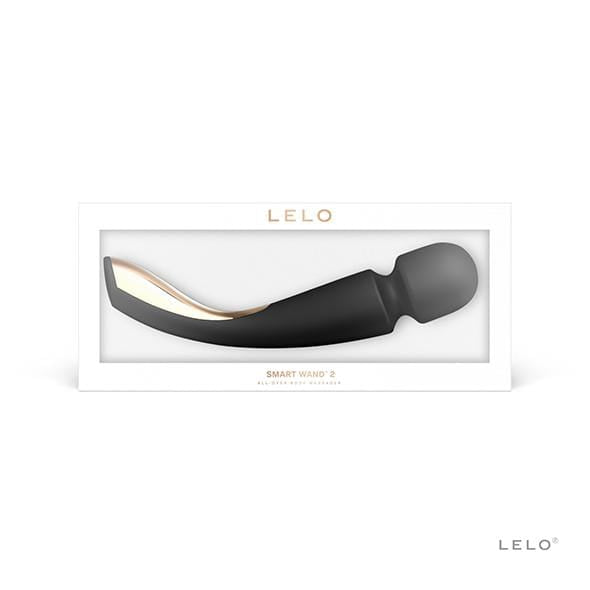LELO - Smart Wand Massager 2 Medium (Black) -  Wand Massagers (Vibration) Rechargeable  Durio.sg
