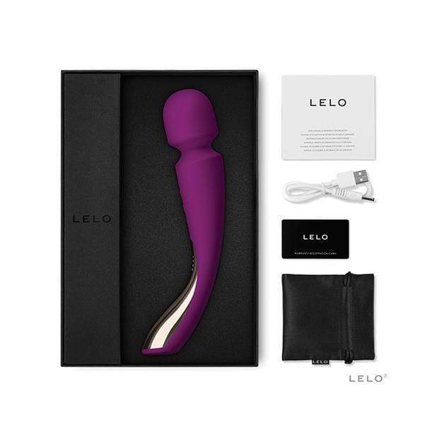 LELO - Smart Wand Massager 2 Medium (Deep Rose) -  Wand Massagers (Vibration) Rechargeable  Durio.sg