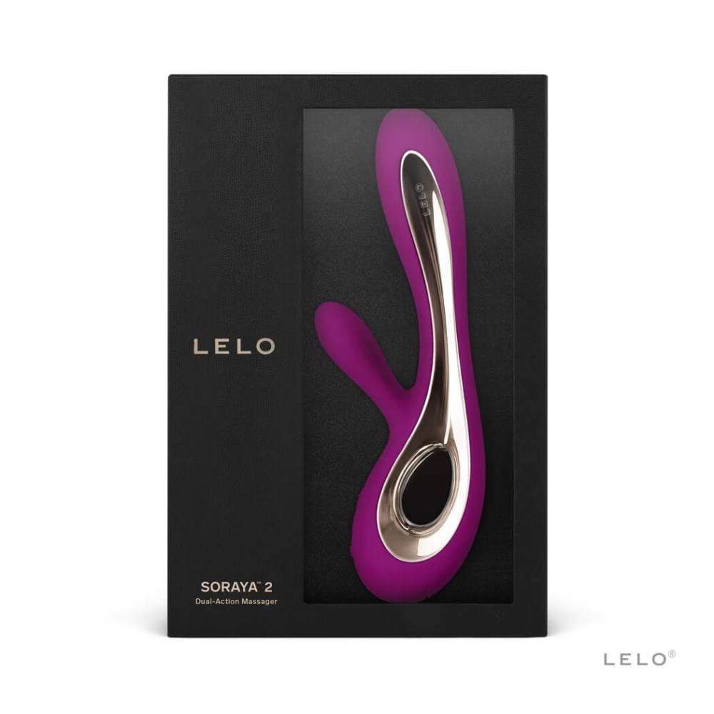 LELO - Soraya 2 Rabbit Vibrator (Deep Rose) -  Rabbit Dildo (Vibration) Rechargeable  Durio.sg