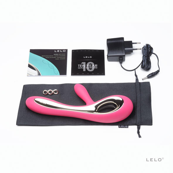 LELO - Soraya Rabbit Vibrator (Cerise) -  Rabbit Dildo (Vibration) Rechargeable  Durio.sg