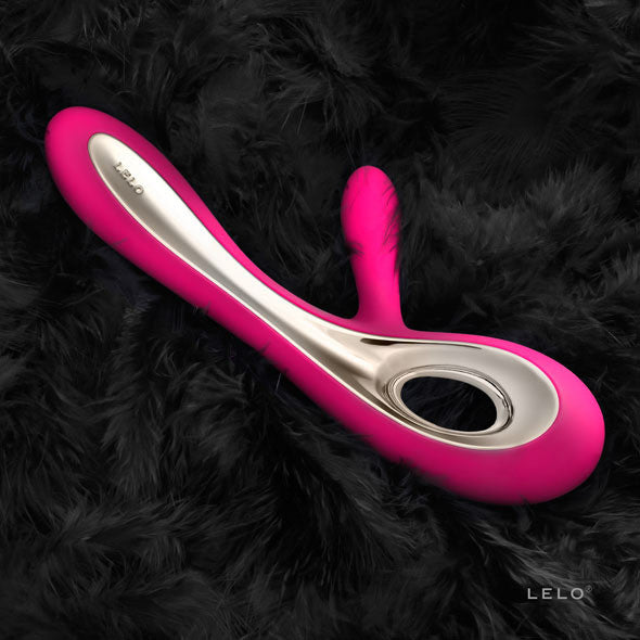 LELO - Soraya Rabbit Vibrator (Cerise) -  Rabbit Dildo (Vibration) Rechargeable  Durio.sg