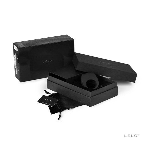 LELO - Tor 2 Vibrating Cock Ring (Black) -  Silicone Cock Ring (Vibration) Rechargeable  Durio.sg