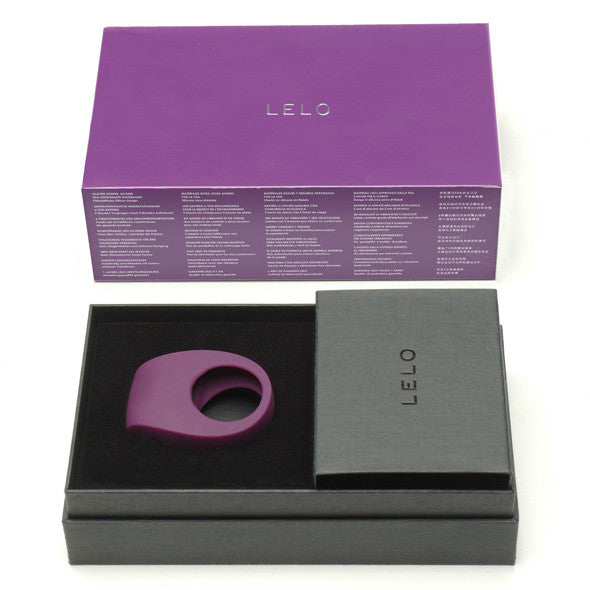 LELO - Tor 2 Vibrating Cock Ring (Purple) -  Silicone Cock Ring (Vibration) Rechargeable  Durio.sg
