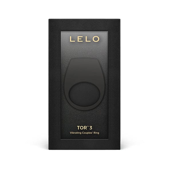 LELO - Tor 3 Vibrating Couple's Cock Ring - Black Silicone Cock Ring (Vibration) Rechargeable 7350075028922 Durio.sg