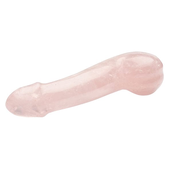 La Gemmes - Penis Rose Quartz Gemstone Dildo (Pink) -  Realistic Dildo w/o suction cup (Non Vibration)  Durio.sg