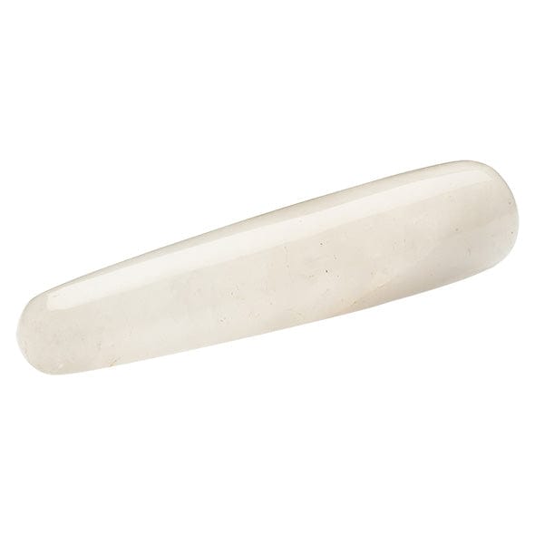 La Gemmes - Wand Clear Quartz Gemstone Dildo (White) -  G Spot Dildo (Non Vibration)  Durio.sg