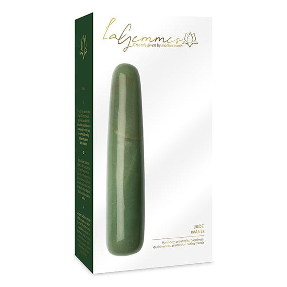La Gemmes - Wand Jade Gemstone Dildo (Green) -  G Spot Dildo (Non Vibration)  Durio.sg