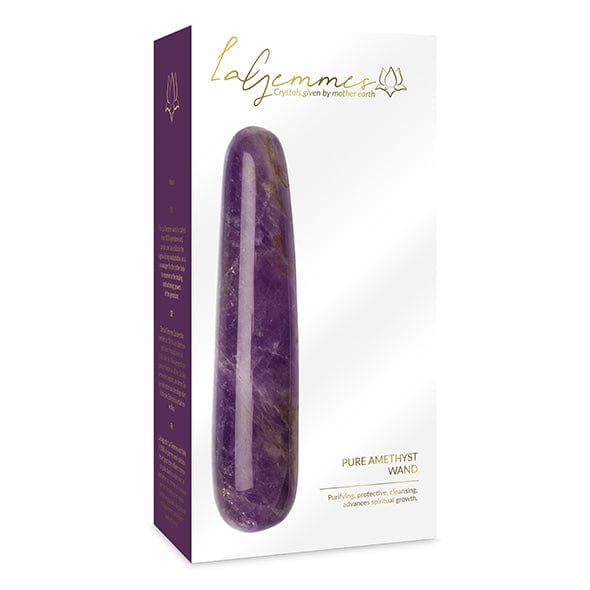 La Gemmes - Wand Pure Amethyst Gemstone Dildo (Purple) -  G Spot Dildo (Non Vibration)  Durio.sg