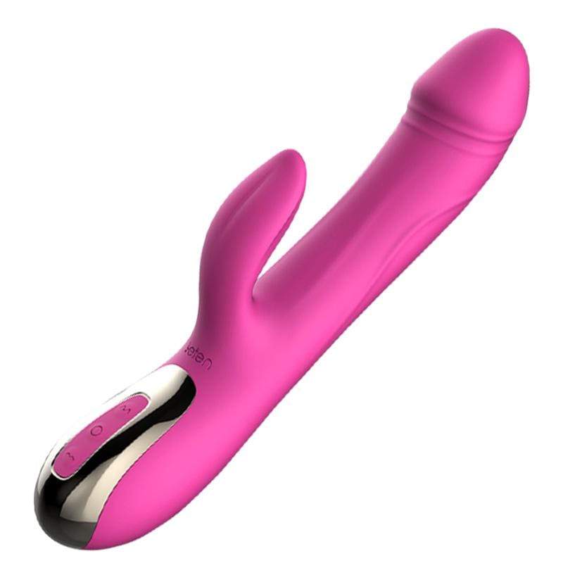 Leten - Automatical Strong Thrusting Rabbit Vibrator (Pink) -  Rabbit Dildo (Vibration) Rechargeable  Durio.sg