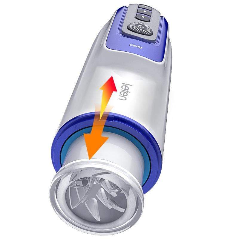 Leten - Excellent Tips Yui Hatano Thrusting Automatic Supreme Masturbator (White/Blue) -  Masturbator Soft Stroker (Vibration) Rechargeable  Durio.sg