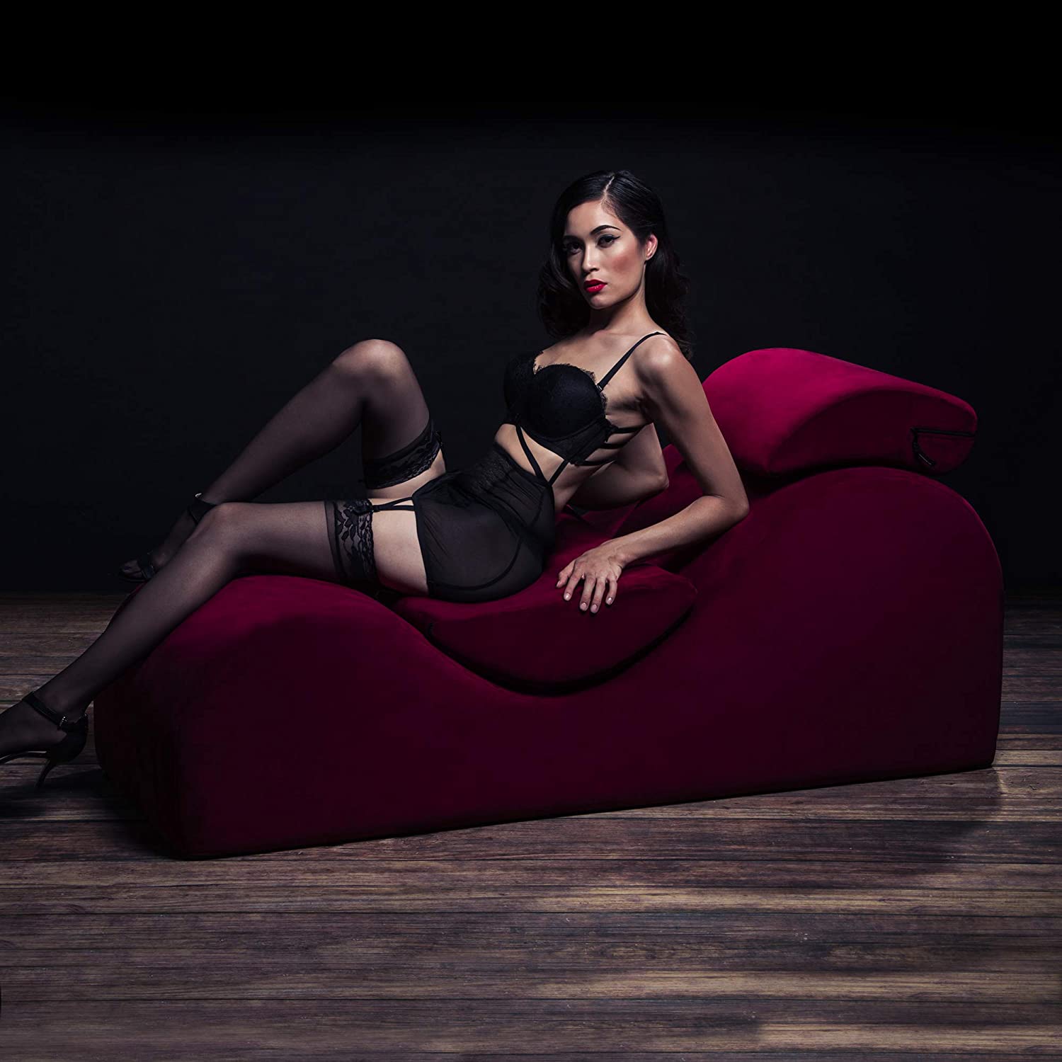 Liberator - Esse Sex Furniture (Velvish Black) -  Sex Furnitures  Durio.sg