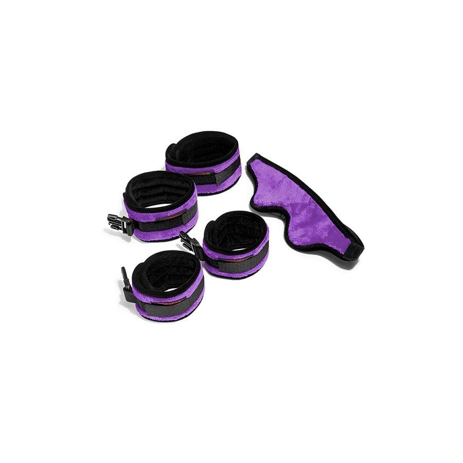 Liberator - Plush Seduction Kit BDSM (Shag Purple) -  Hand/Leg Cuffs  Durio.sg