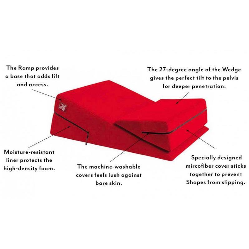 Liberator - Wedge/Ramp Combo Sex Furniture (Red) -  Sex Furnitures  Durio.sg