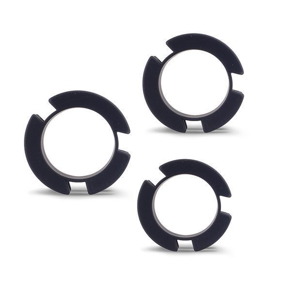 Lock A Willy - Cock Cage and Lock Set (Black) -  Silicone Cock Cage (Non Vibration)  Durio.sg