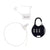 Lock A Willy - Cock Cage and Lock Set (Black) -  Silicone Cock Cage (Non Vibration)  Durio.sg