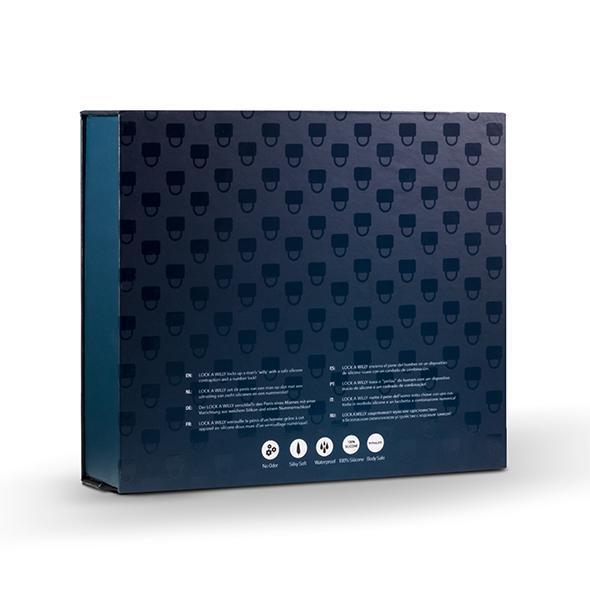 Lock A Willy - Cock Cage and Lock Set (Black) -  Silicone Cock Cage (Non Vibration)  Durio.sg