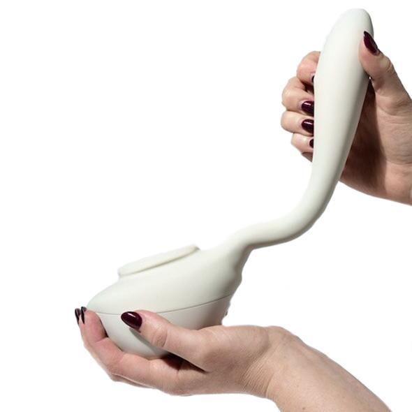 Lora DiCarlo - Ose 2 Premium Robotic Massager (White) -  Clit Massager (Vibration) Rechargeable  Durio.sg