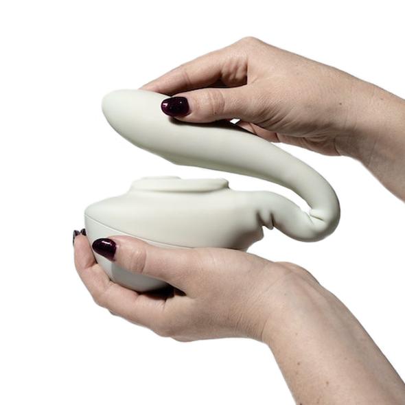 Lora DiCarlo - Ose 2 Premium Robotic Massager (White) -  Clit Massager (Vibration) Rechargeable  Durio.sg