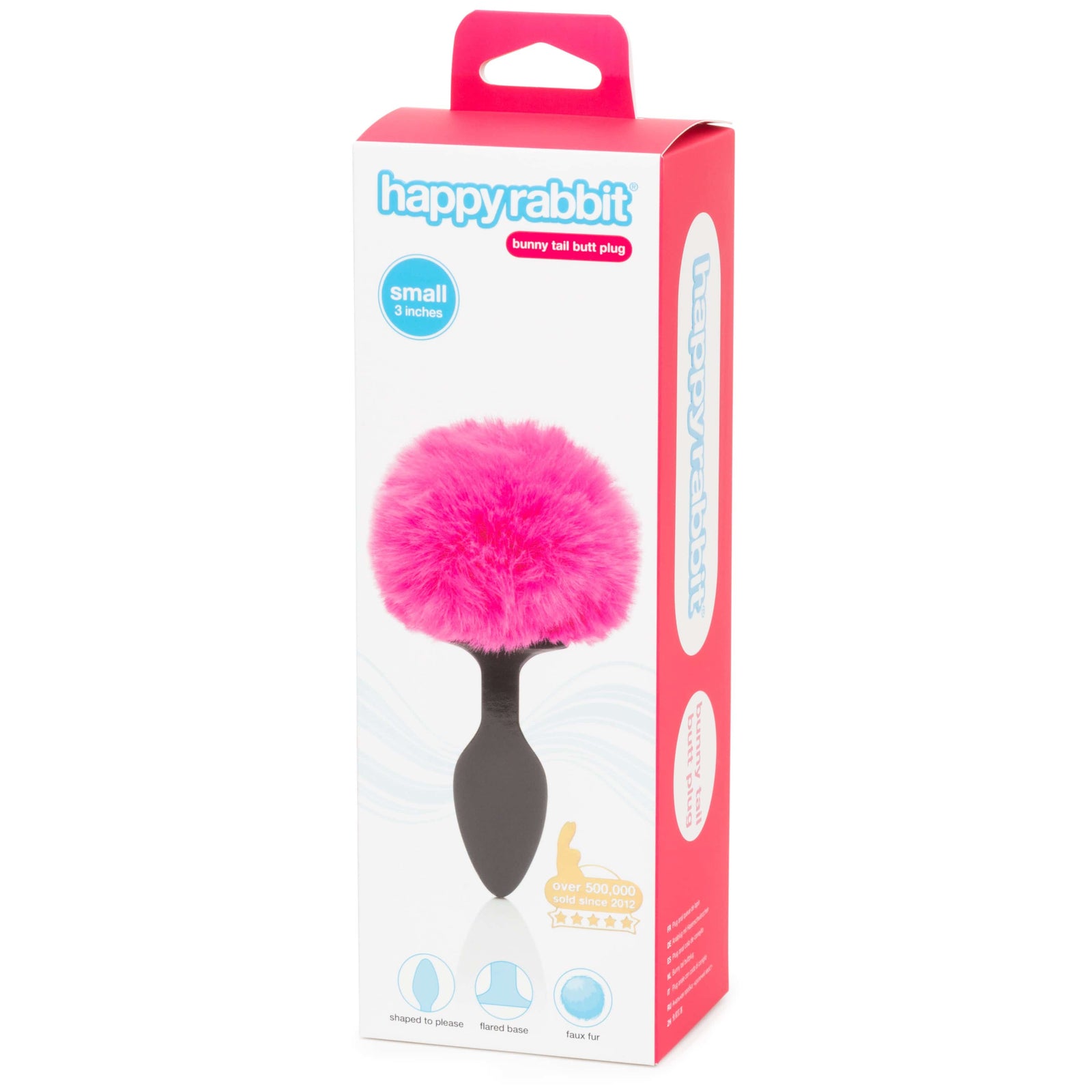 Love Honey - Happy Rabbit Bunny Tail Butt Plug Small (Pink) -  Anal Plug (Non Vibration)  Durio.sg