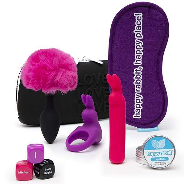 Love Honey - Happy Rabbit Couples Pleasure Kit 7 Pieces (Multi Colour) -  Couples Set  Durio.sg