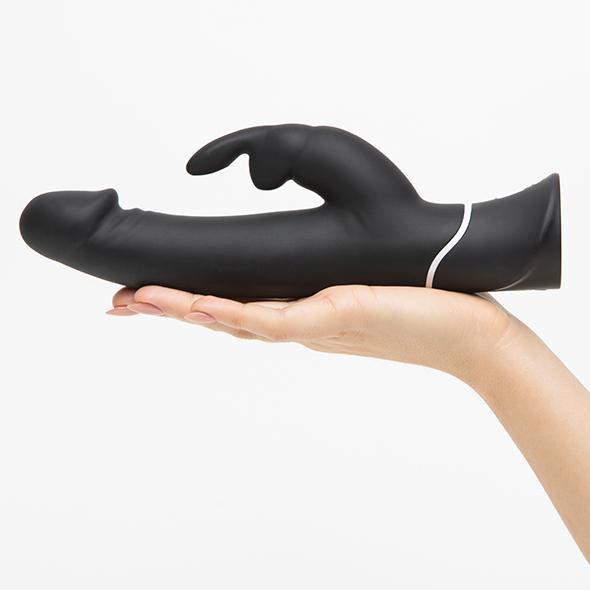 Love Honey - Happy Rabbit Realistic Vibrator (Black) -  Rabbit Dildo (Vibration) Rechargeable  Durio.sg