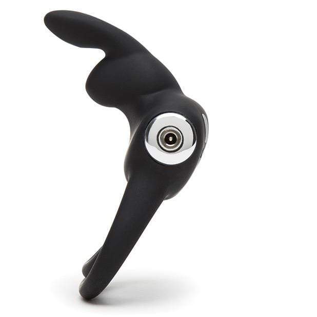 Love Honey - Happy Rabbit Rechargeable Love Ring (Black) -  Silicone Cock Ring (Vibration) Rechargeable  Durio.sg