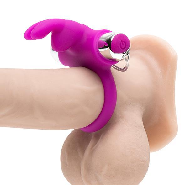 Love Honey - Happy Rabbit Remote Control Cock Ring (Purple) -  Remote Control Cock Ring (Vibration) Rechargeable  Durio.sg