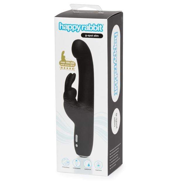 Love Honey - Happy Rabbit Slimline G Spot Rabbit Vibrator (Black) -  Rabbit Dildo (Vibration) Rechargeable  Durio.sg