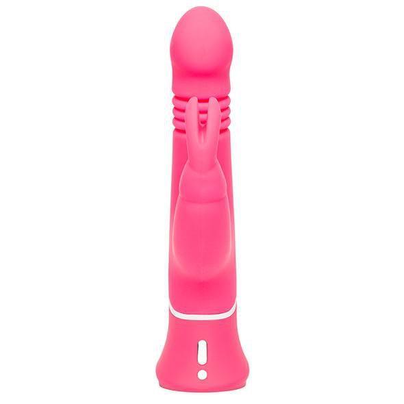 Love Honey - Happy Rabbit Thrusting Realistic Vibrator (Pink) -  Rabbit Dildo (Vibration) Rechargeable  Durio.sg